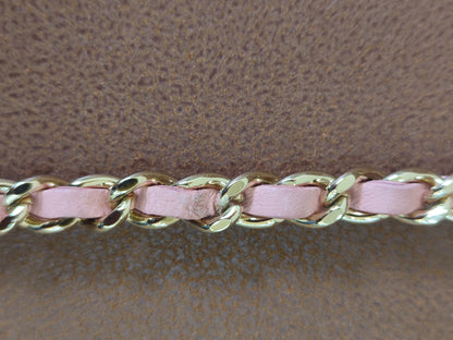 Chanel Classic Wallet On Chain Lambskin Pink GHW Chanel Classic Wallet On Chain Lambskin Pink Series 24