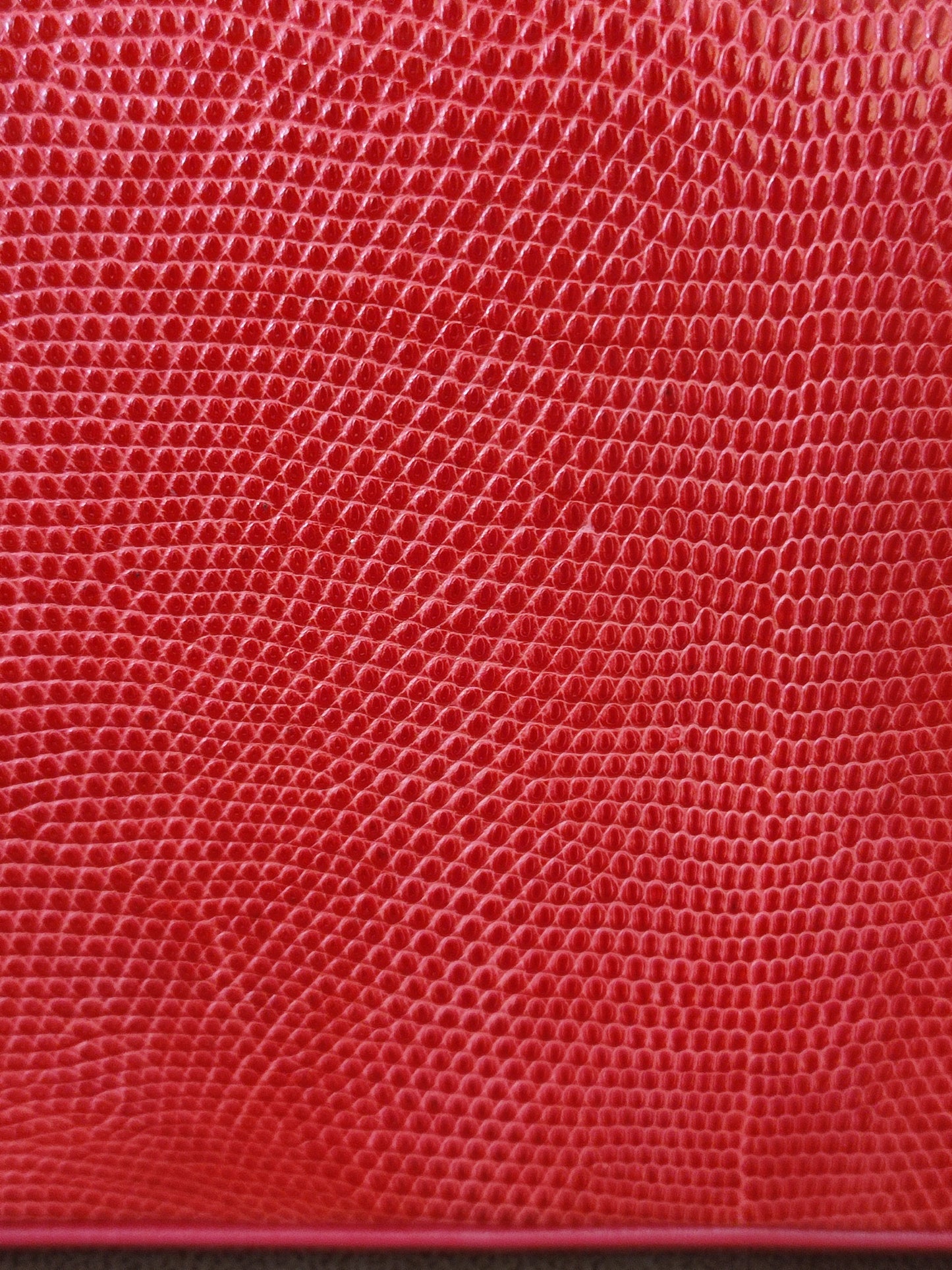 Chanel Vintage Lizard Flap Bag Red Series 1