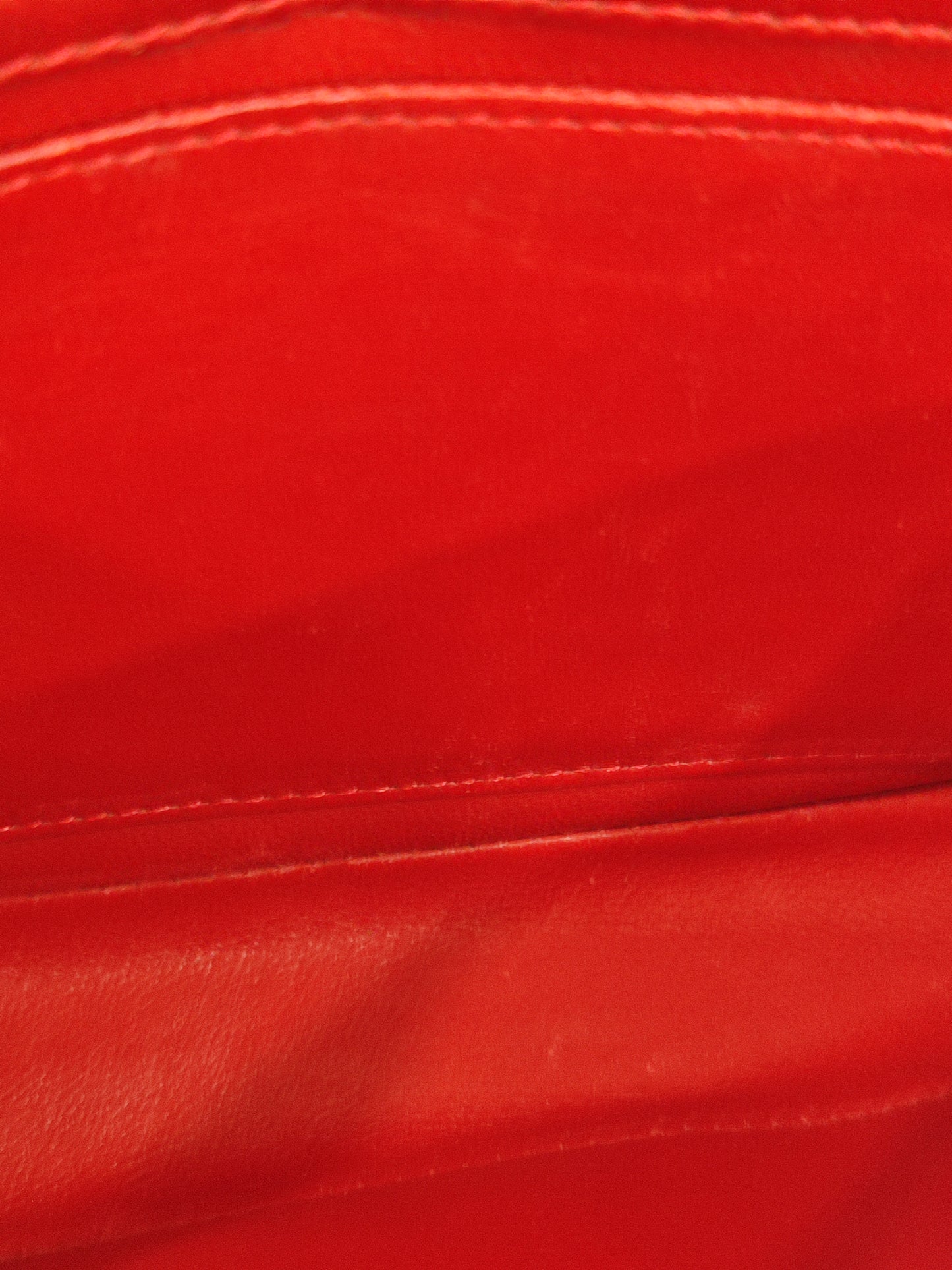 Chanel Vintage Lizard Flap Bag Red Series 1