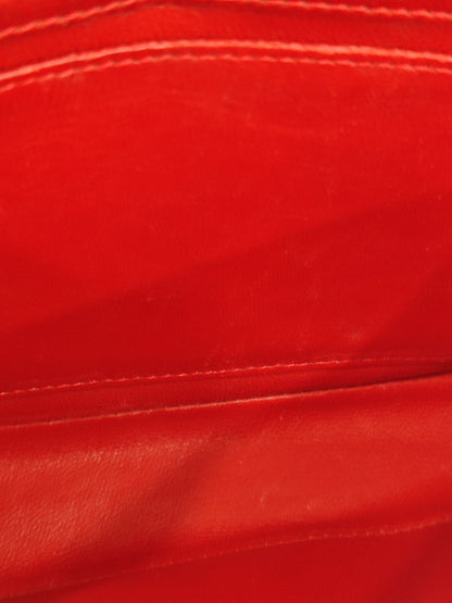 Chanel Vintage Lizard Flap Bag Red Series 1