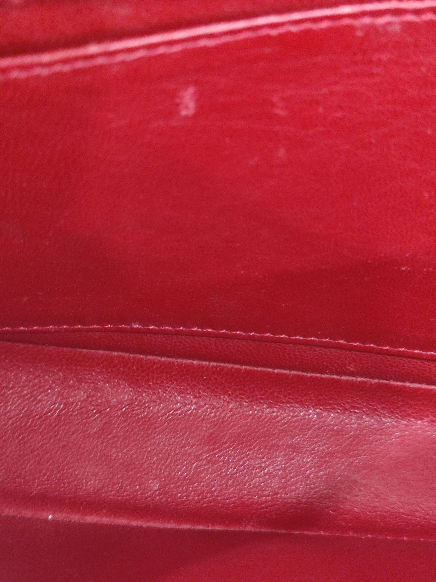 Chanel Vintage Lizard Flap Bag Red Series 1