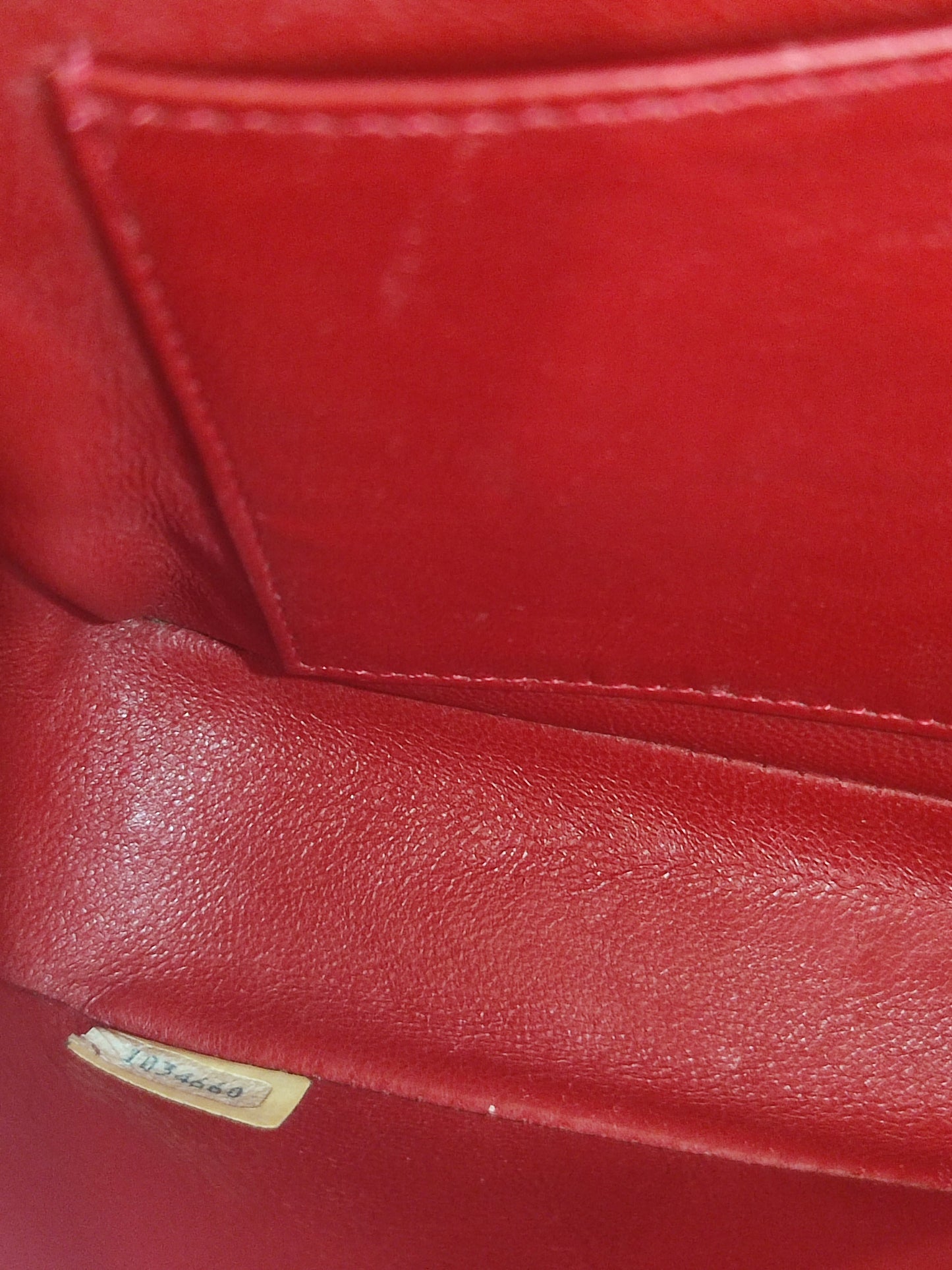 Chanel Vintage Lizard Flap Bag Red Series 1