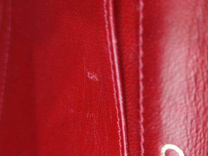 Chanel Vintage Lizard Flap Bag Red Series 1