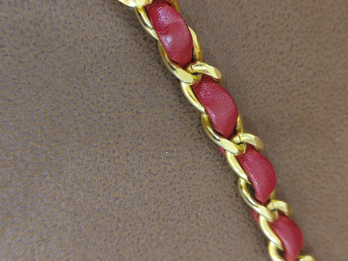 Chanel Vintage Lizard Flap Bag Red Series 1