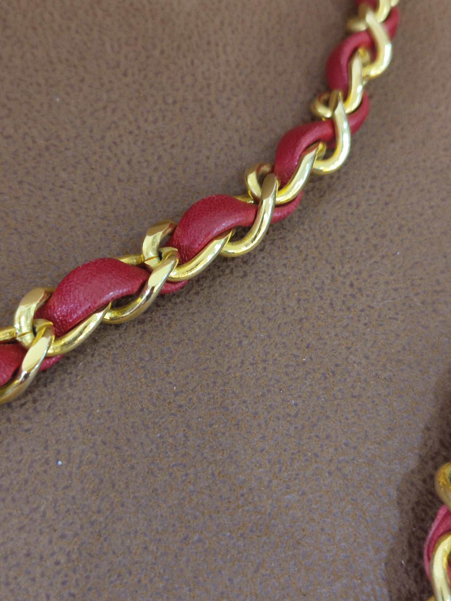 Chanel Vintage Lizard Flap Bag Red Series 1