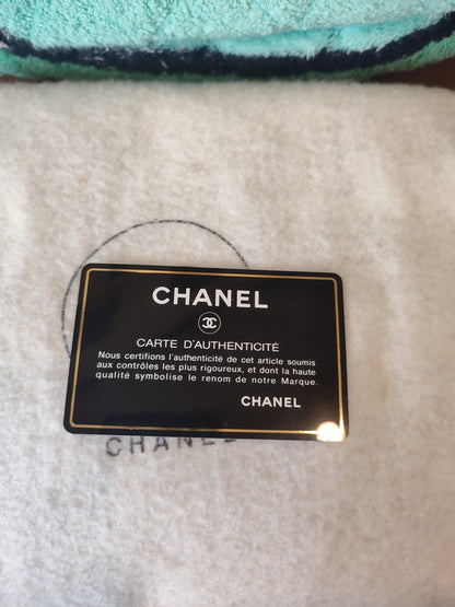 Chanel Spring/Summer 1994 Terry Cloth Backpack Turquoise Series 2