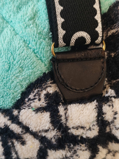 Chanel Spring/Summer 1994 Terry Cloth Backpack Turquoise Series 2
