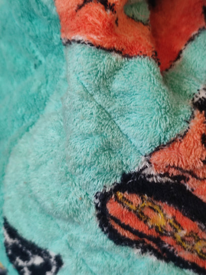Chanel Spring/Summer 1994 Terry Cloth Backpack Turquoise Series 2