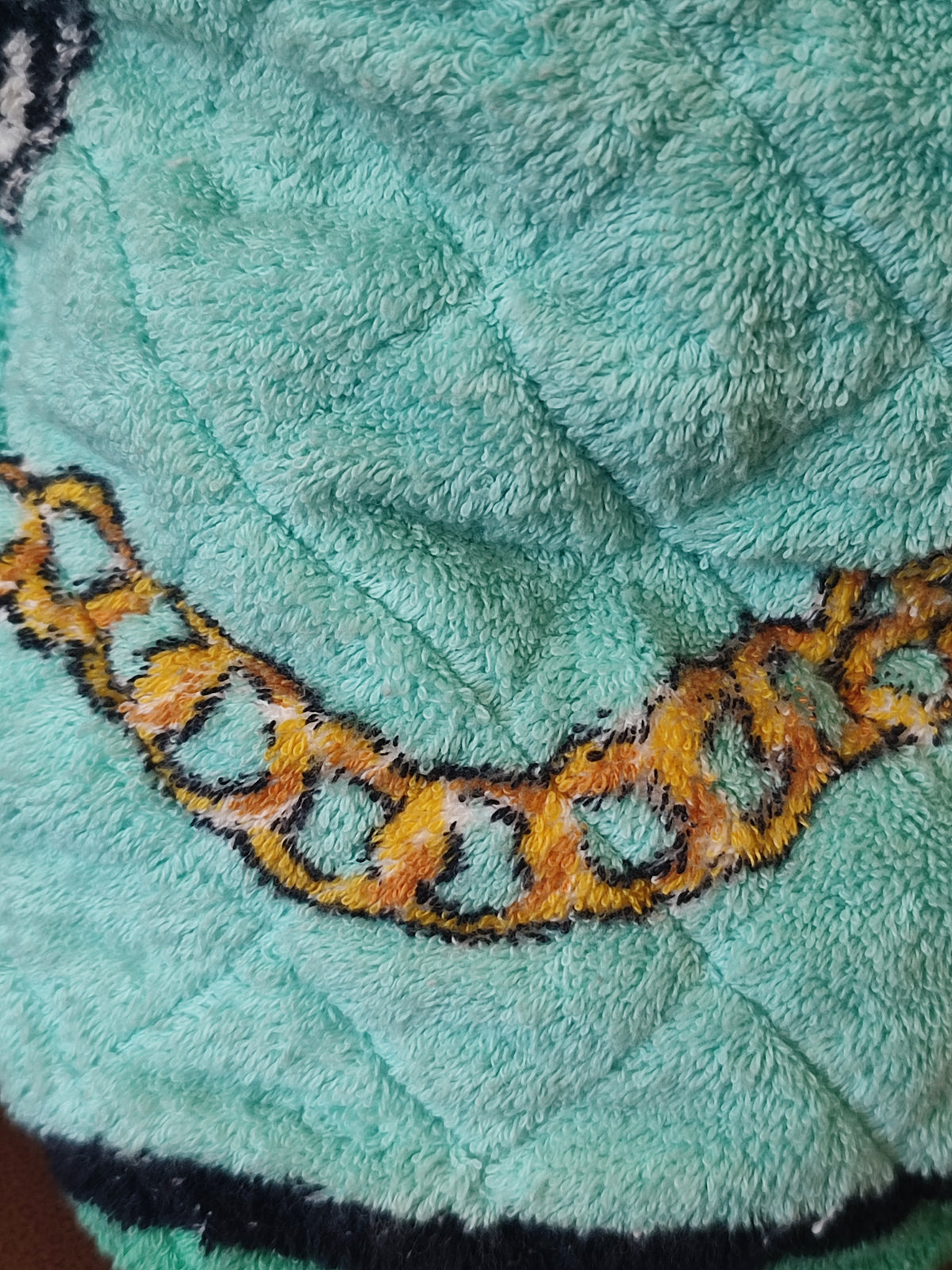 Chanel Spring/Summer 1994 Terry Cloth Backpack Turquoise Series 2