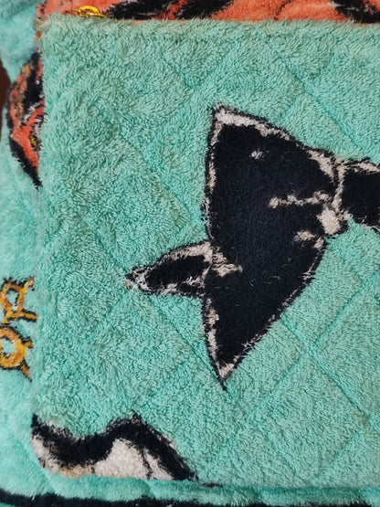 Chanel Spring/Summer 1994 Terry Cloth Backpack Turquoise Series 2