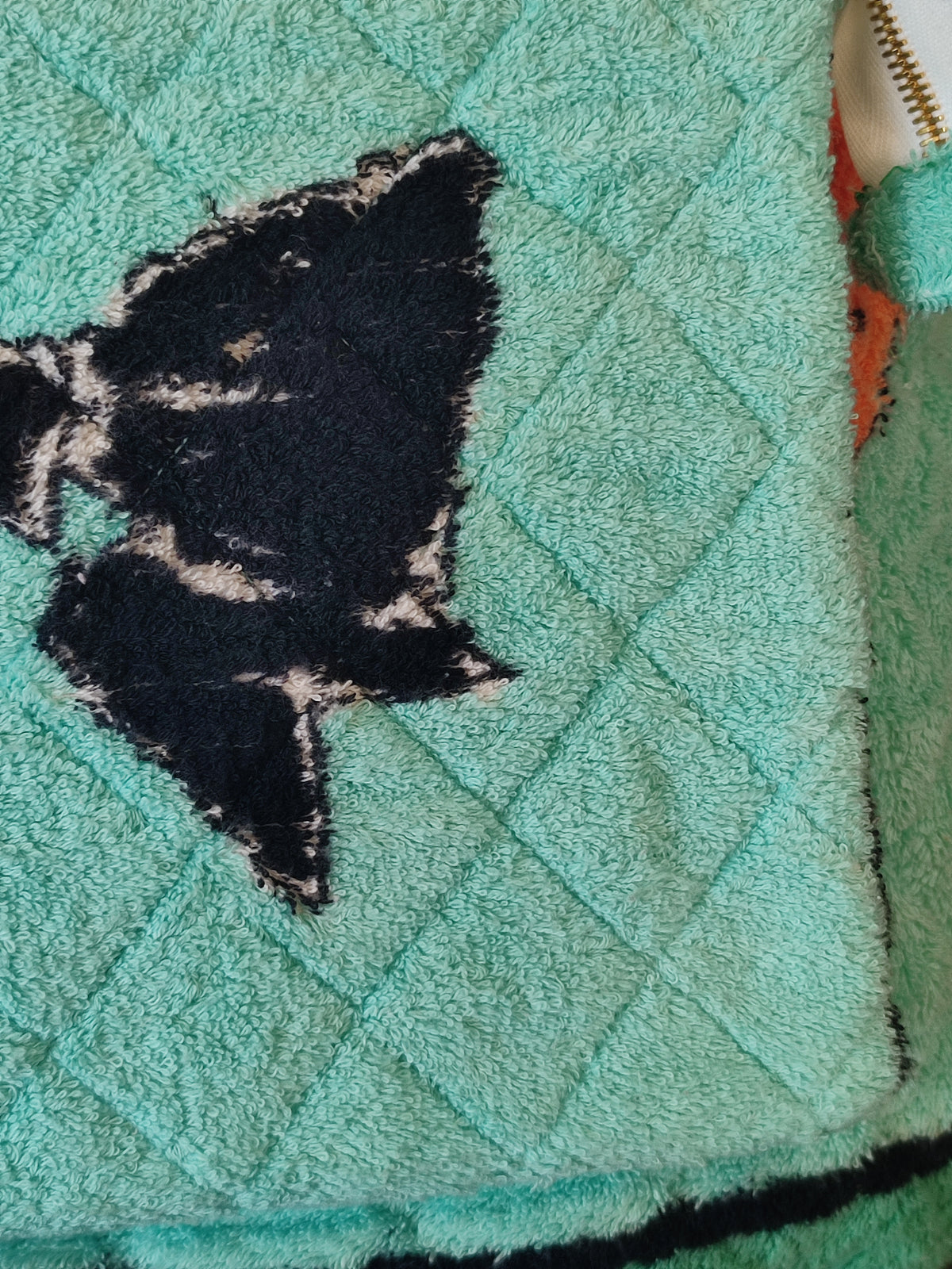 Chanel Spring/Summer 1994 Terry Cloth Backpack Turquoise Series 2