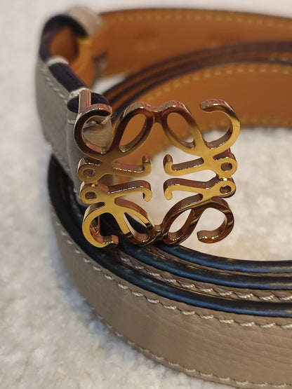 Loewe Anagram Bicolor Taupe/Brown Belt