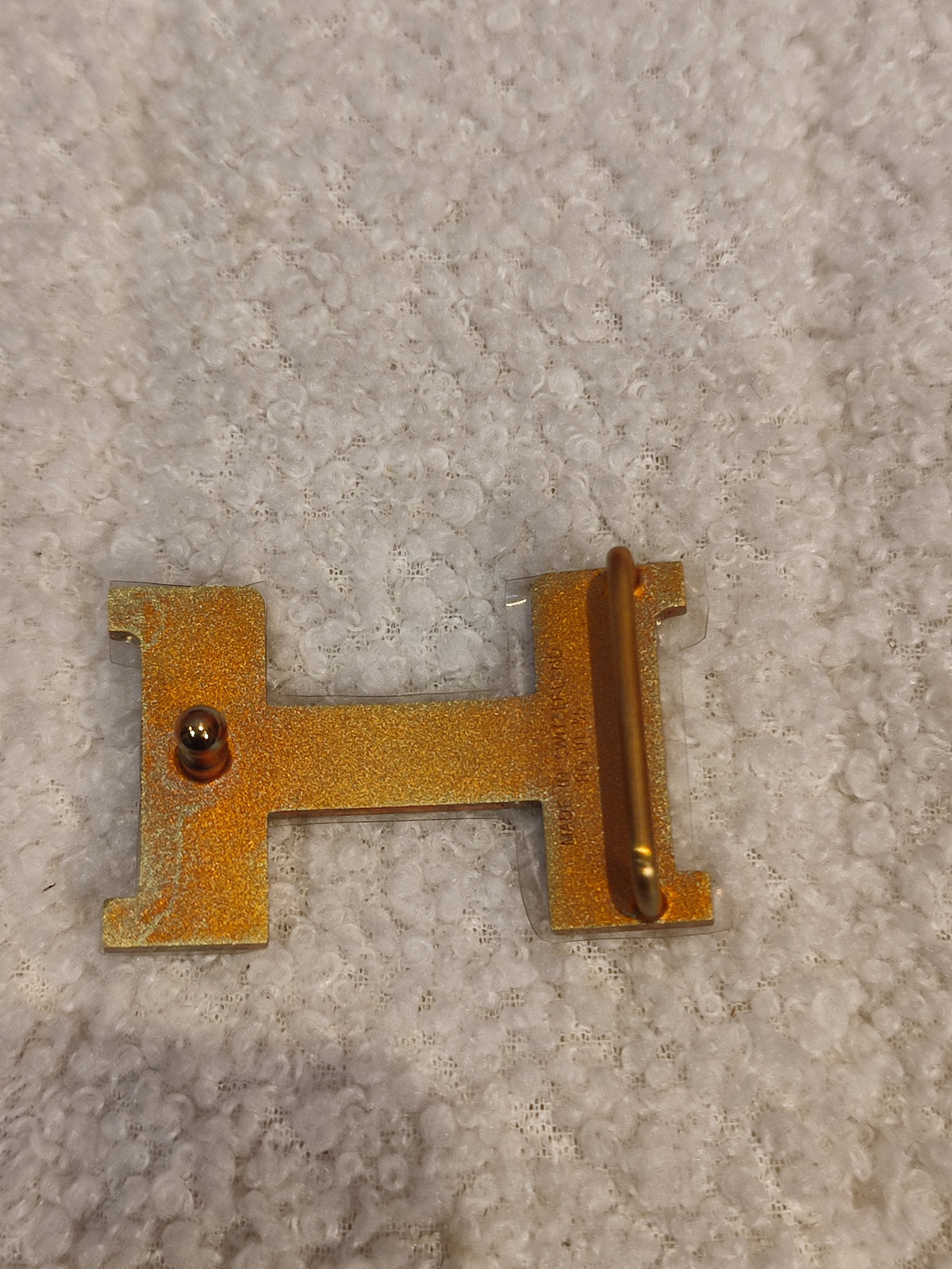 Hermes Noir/Poppy Orange Leather Belt Stamp T 2015