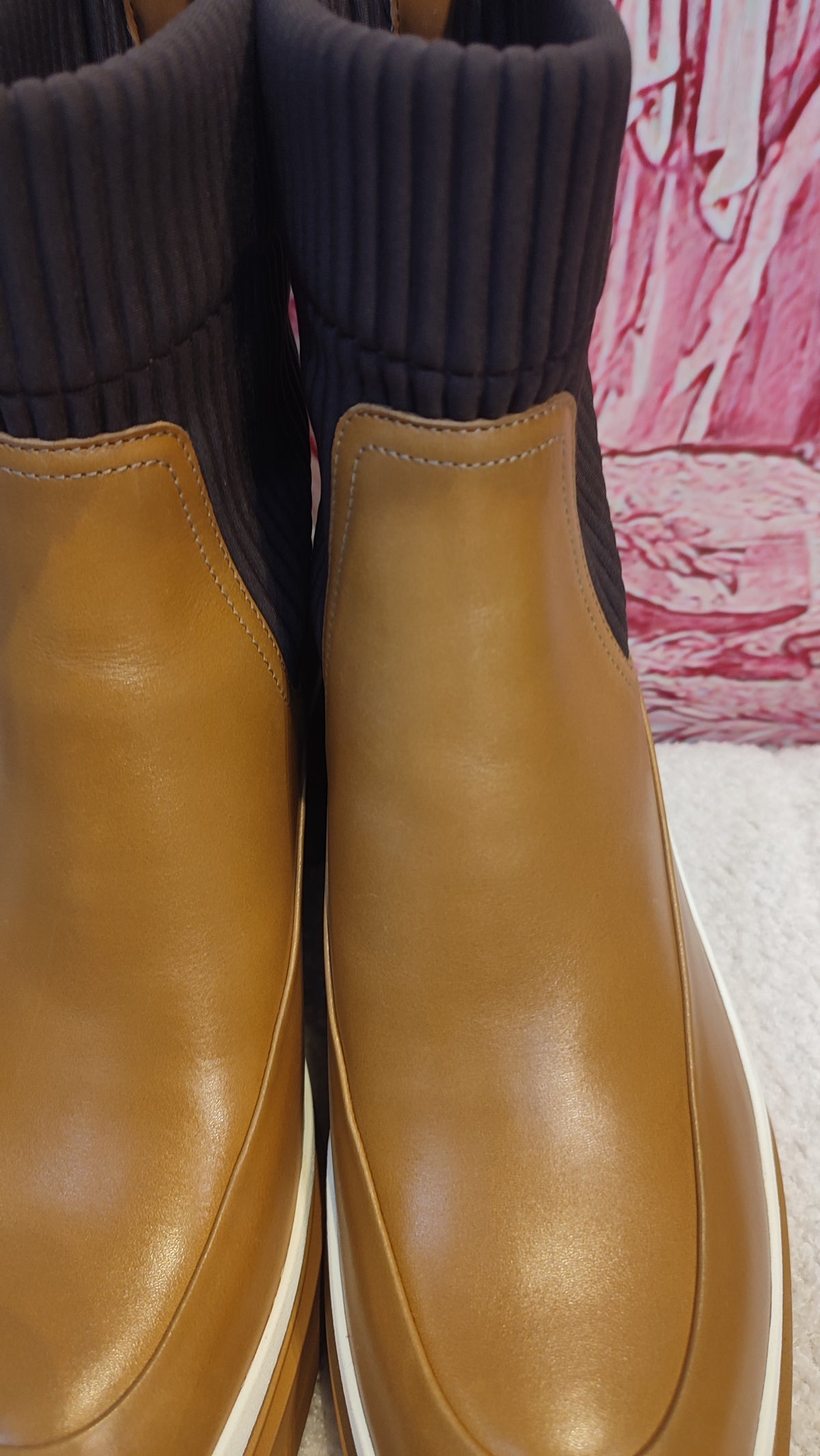 Hermes Vadrouille Chelsea Brown Ankle Boots Size 37