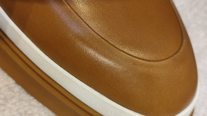 Hermes Vadrouille Chelsea Brown Ankle Boots Size 37