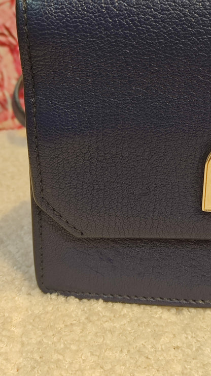 Miu Miu Textured Leather/Suede Blue/Pink Bag
