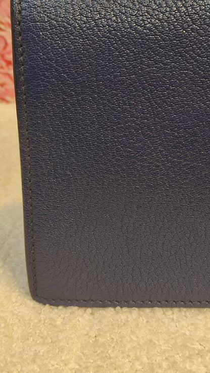 Miu Miu Textured Leather/Suede Blue/Pink Bag