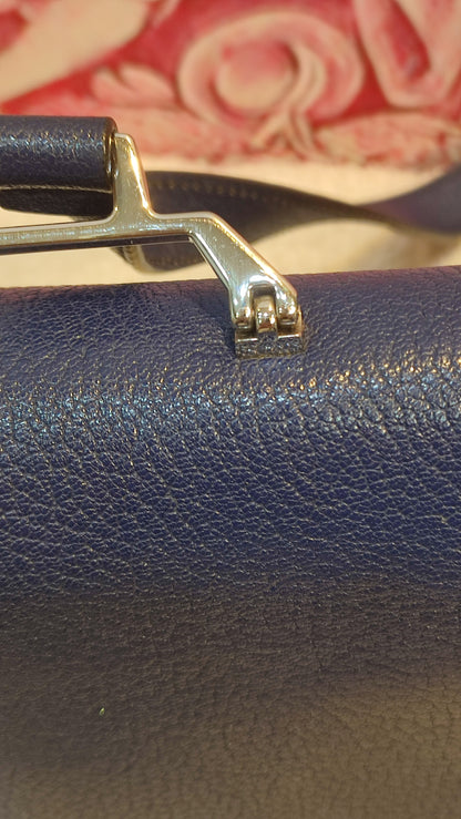 Miu Miu Textured Leather/Suede Blue/Pink Bag