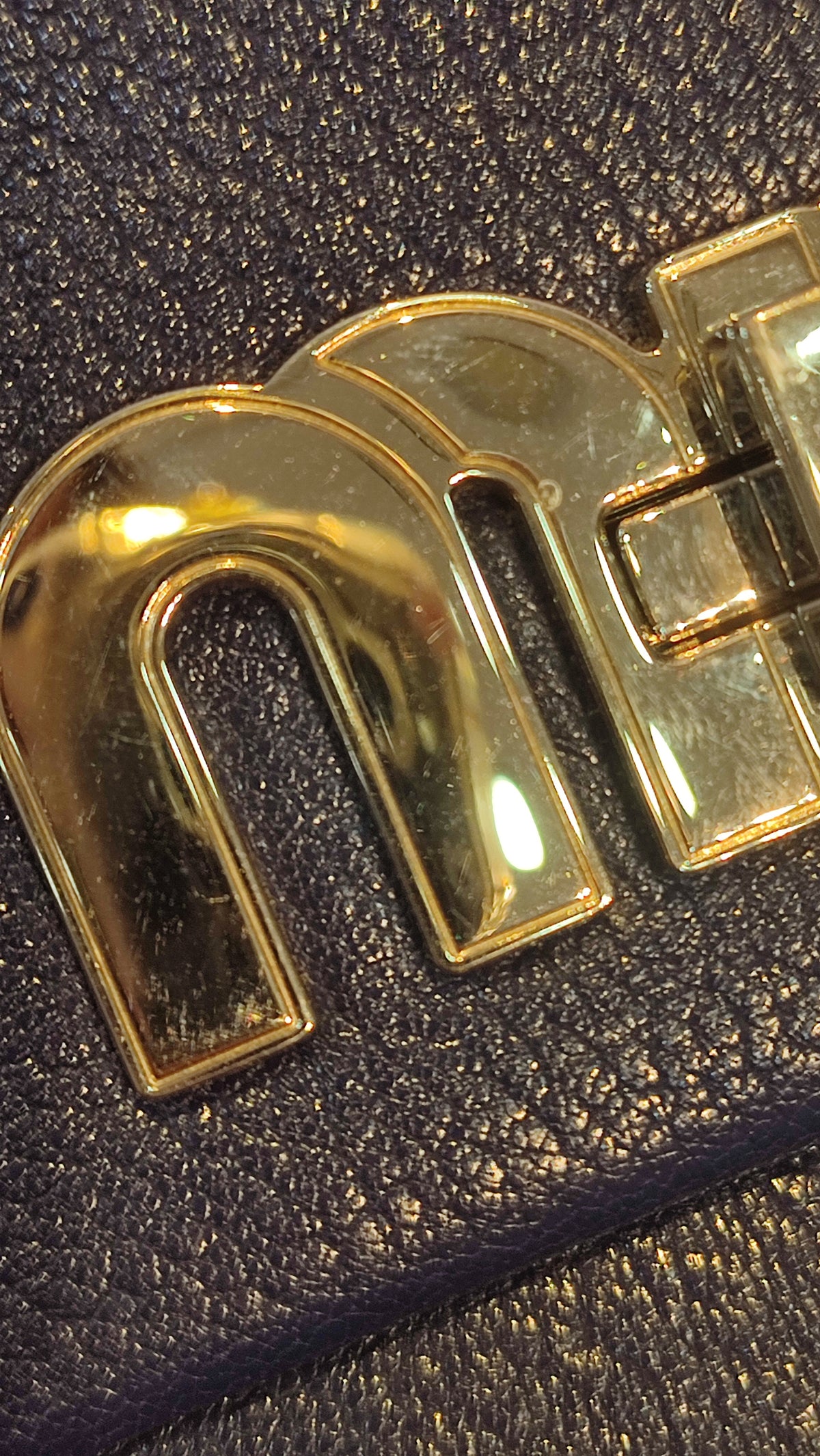 Miu Miu Textured Leather/Suede Blue/Pink Bag