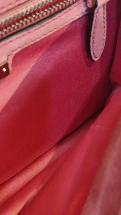 Miu Miu Textured Leather/Suede Blue/Pink Bag
