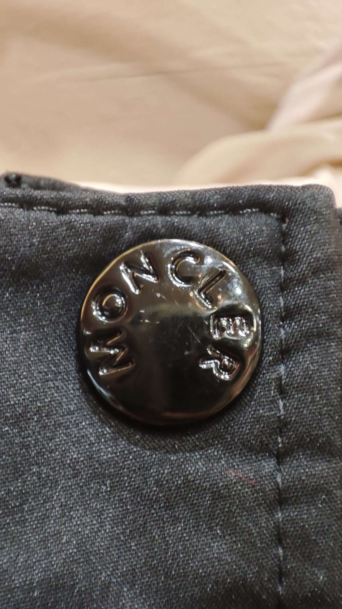 Moncler Black/Pink Hooded Jacket Size 3