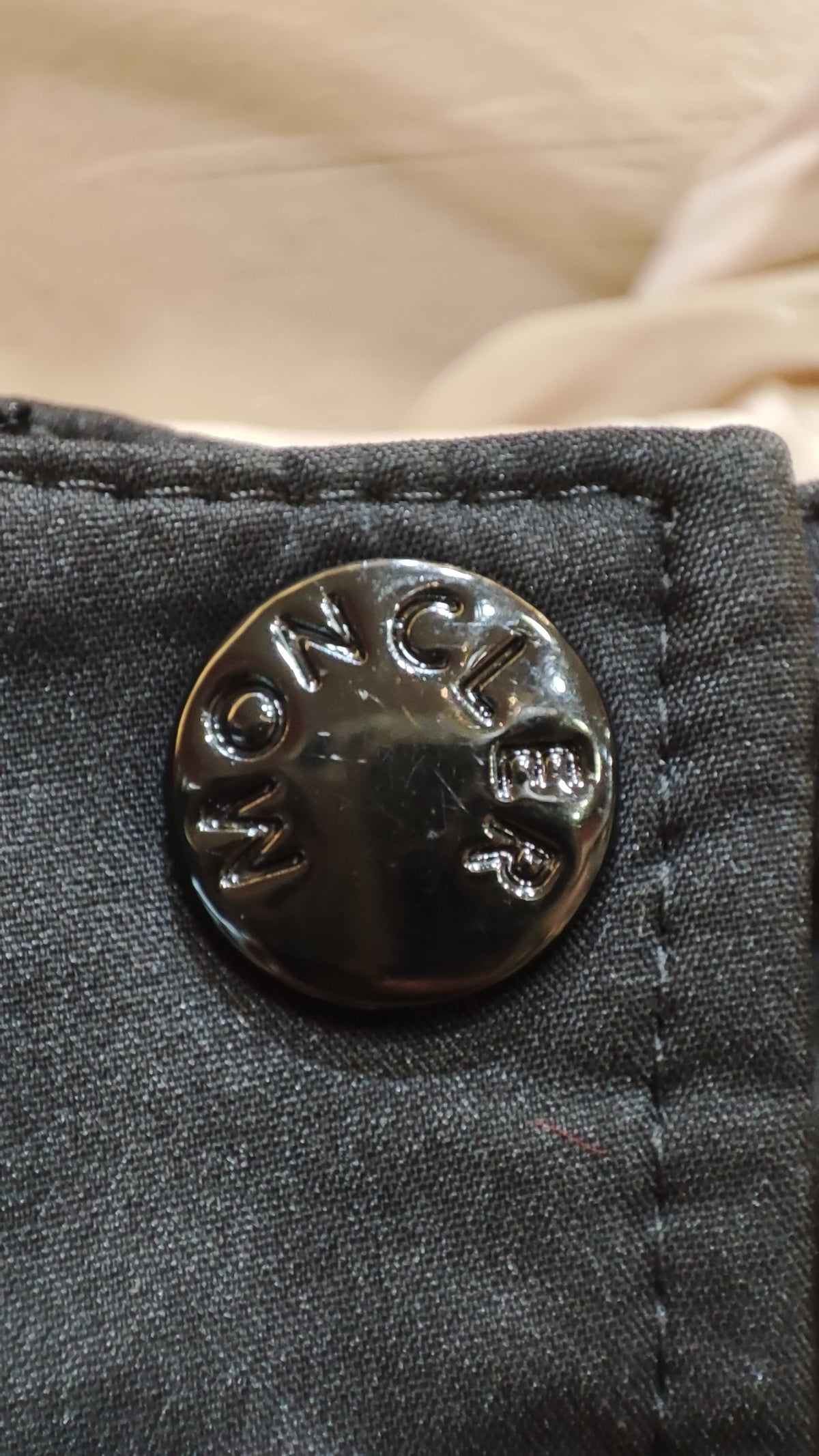 Moncler Black/Pink Hooded Jacket Size 3