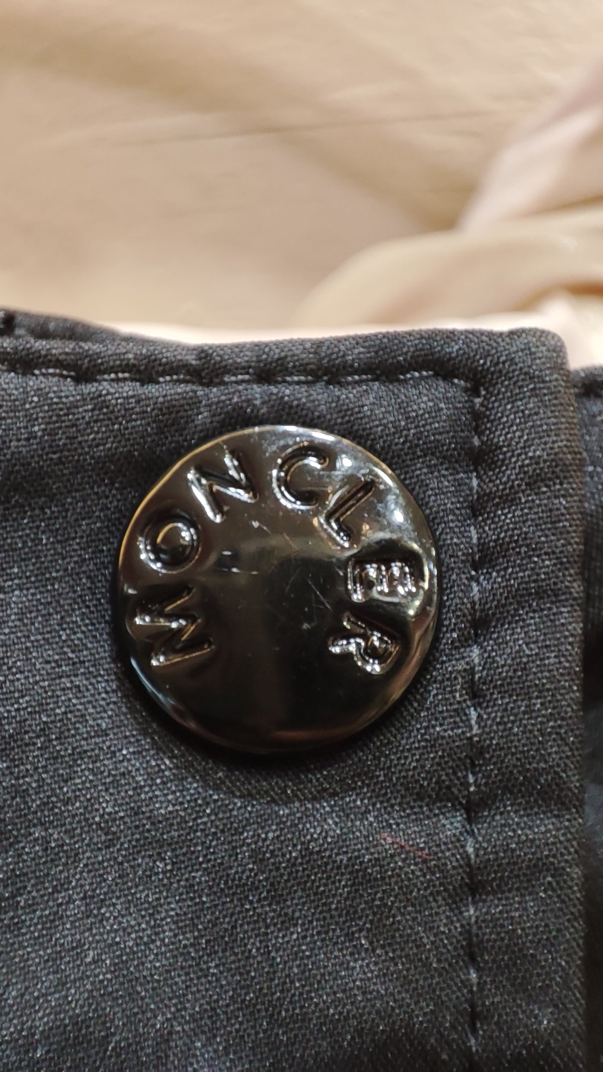 Moncler Black/Pink Hooded Jacket Size 3