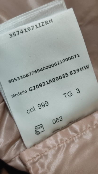 Moncler Black/Pink Hooded Jacket Size 3