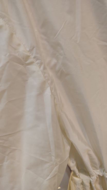 Moncler Off-White Hooded Long Jacket Size 0