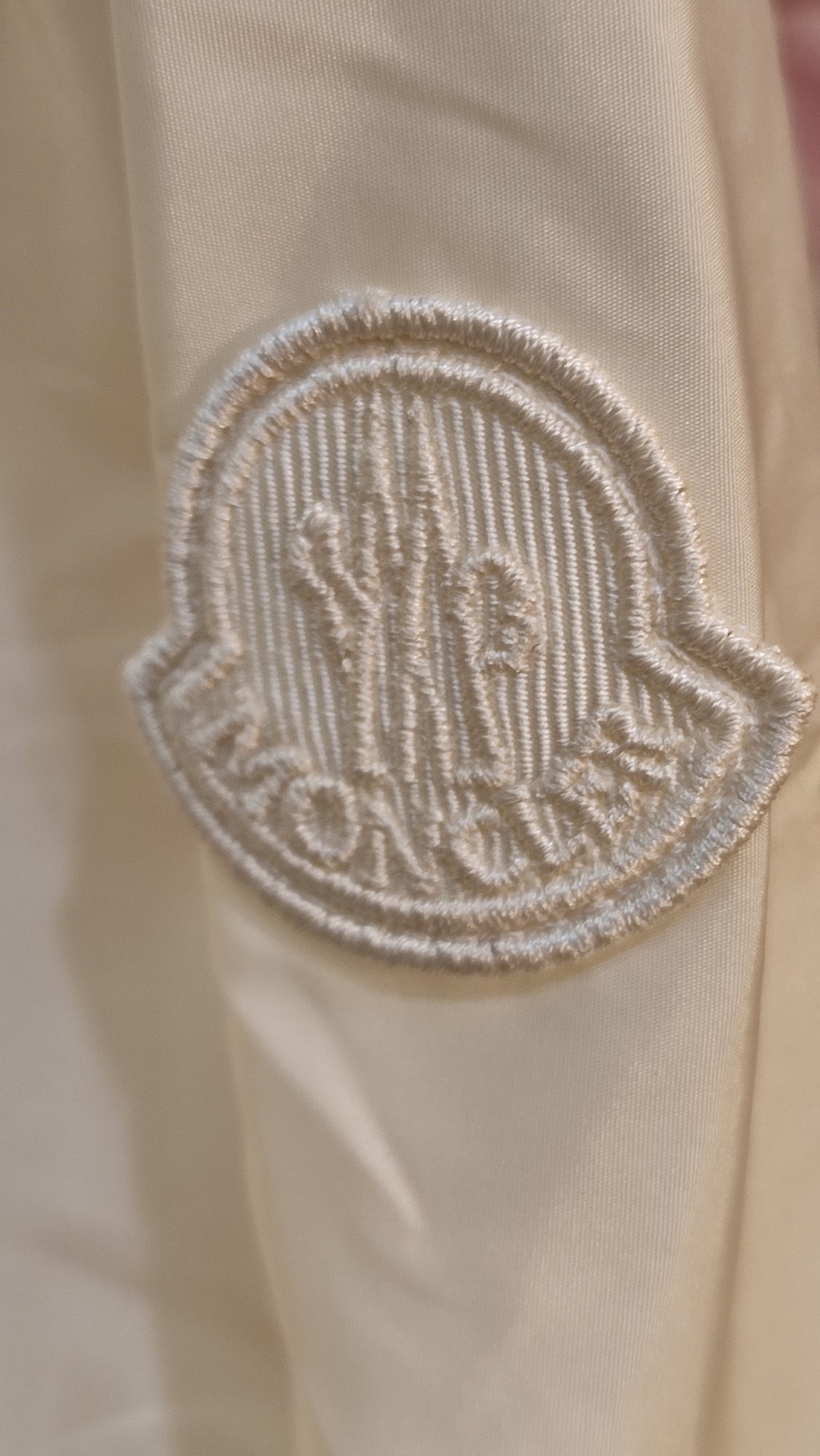 Moncler Off-White Hooded Long Jacket Size 0