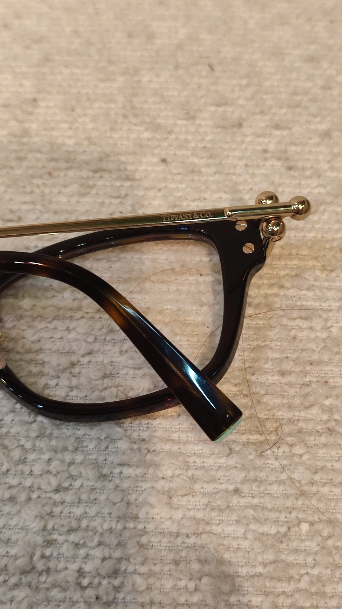 Tiffany & Co. Black/Gold Frame Eyeglasses