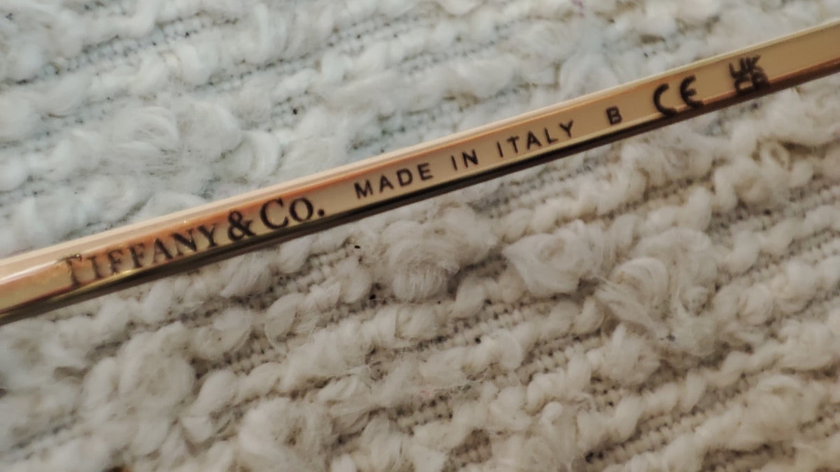 Tiffany & Co. Black/Gold Frame Eyeglasses