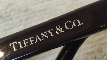 Tiffany & Co. Black/Tifany Blue Thick Frame Eyeglasses