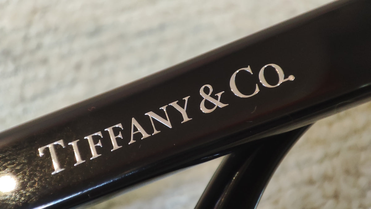 Tiffany & Co. Black/Tifany Blue Thick Frame Eyeglasses
