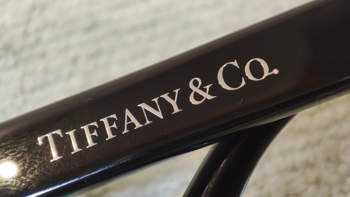 Tiffany & Co. Black/Tifany Blue Thick Frame Eyeglasses