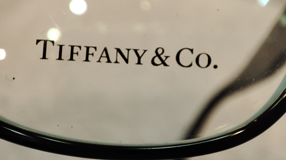Tiffany & Co. Black/Tifany Blue Thick Frame Eyeglasses