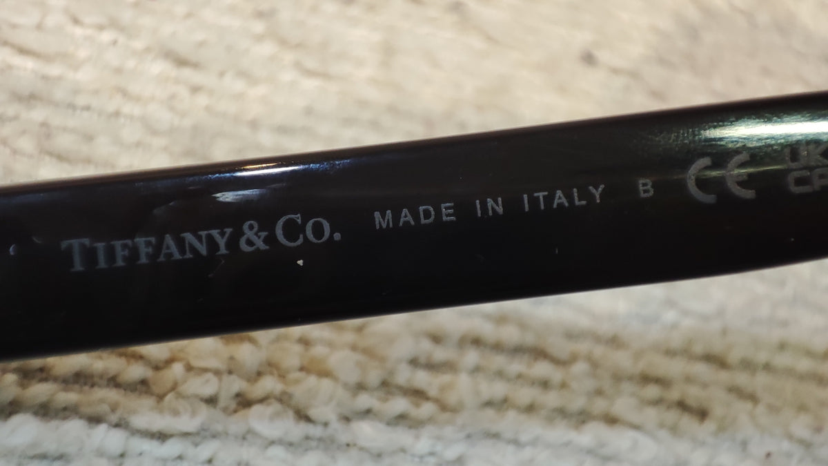 Tiffany & Co. Black/Tifany Blue Thick Frame Eyeglasses