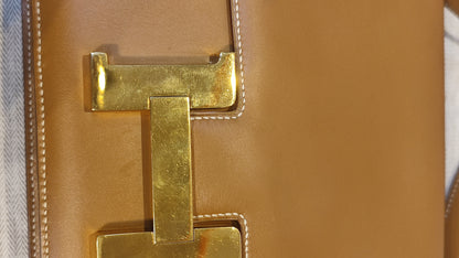 Hermes Vintage Constance 23 Chamonix Gold on Gold Stamp T Circle 1990