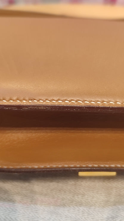 Hermes Vintage Constance 23 Chamonix Gold on Gold Stamp T Circle 1990