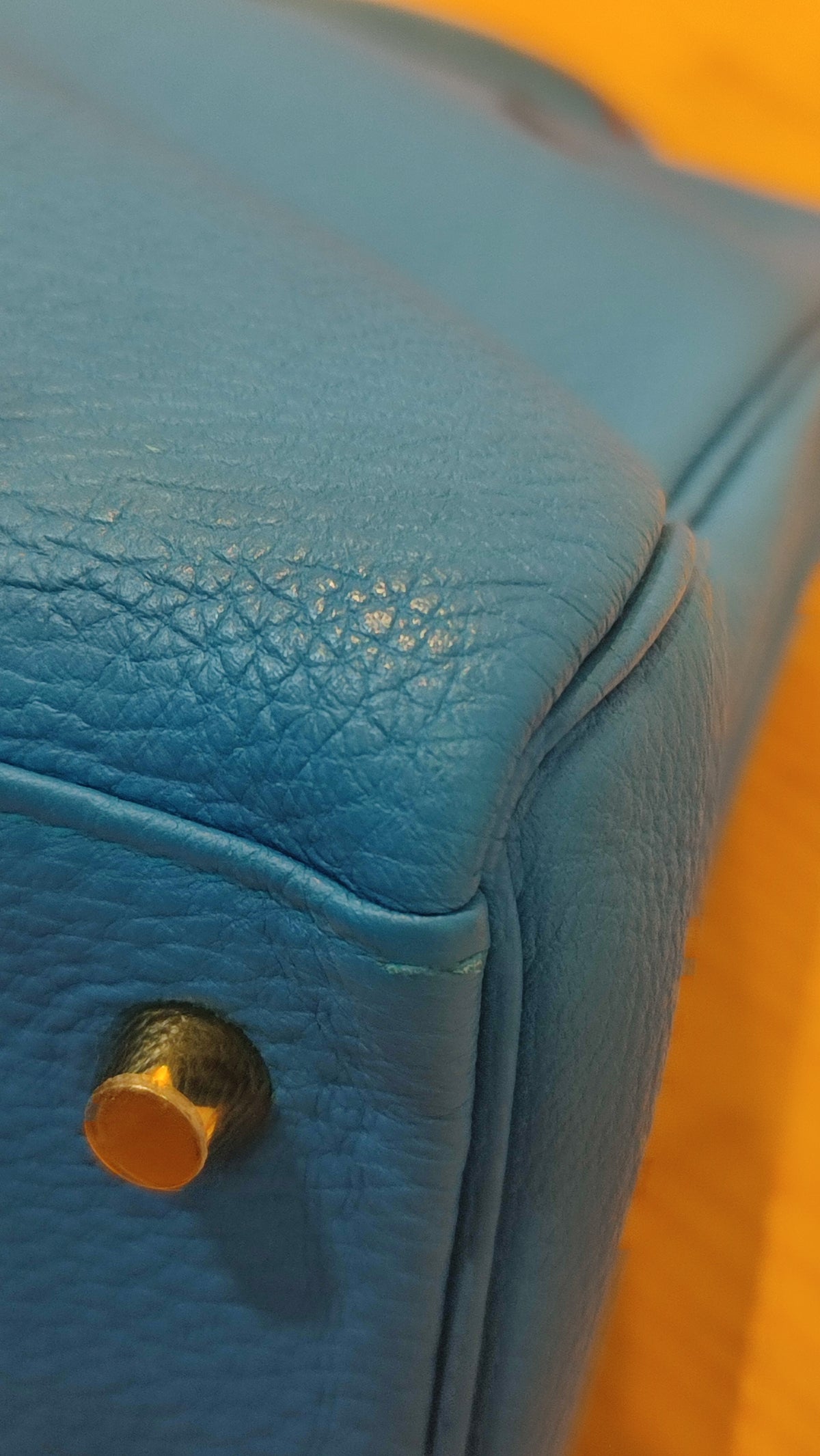 Hermes Kelly 28 Bleu Zanzibar Togo Stamp A 2017