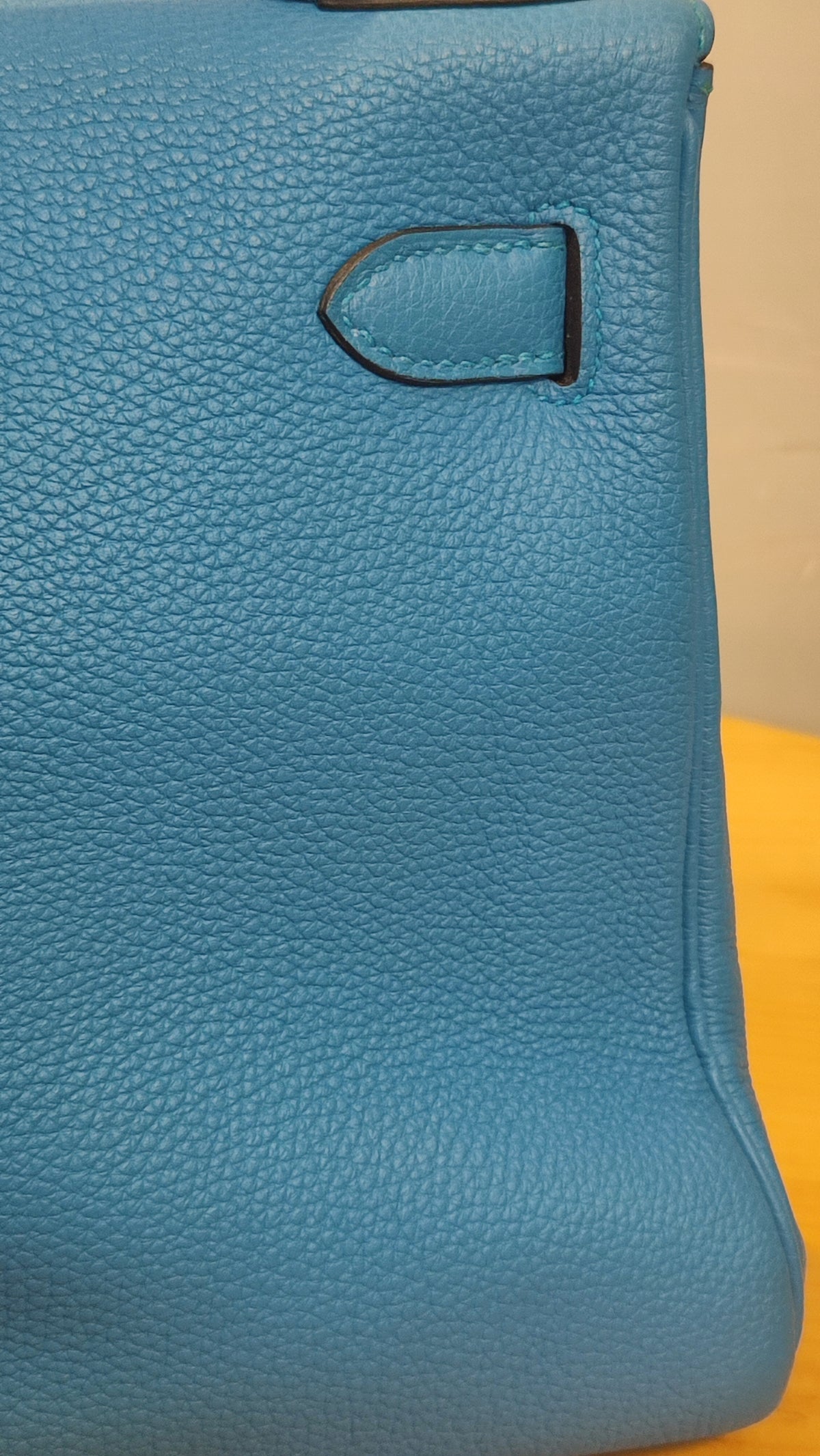 Hermes Kelly 28 Bleu Zanzibar Togo Stamp A 2017