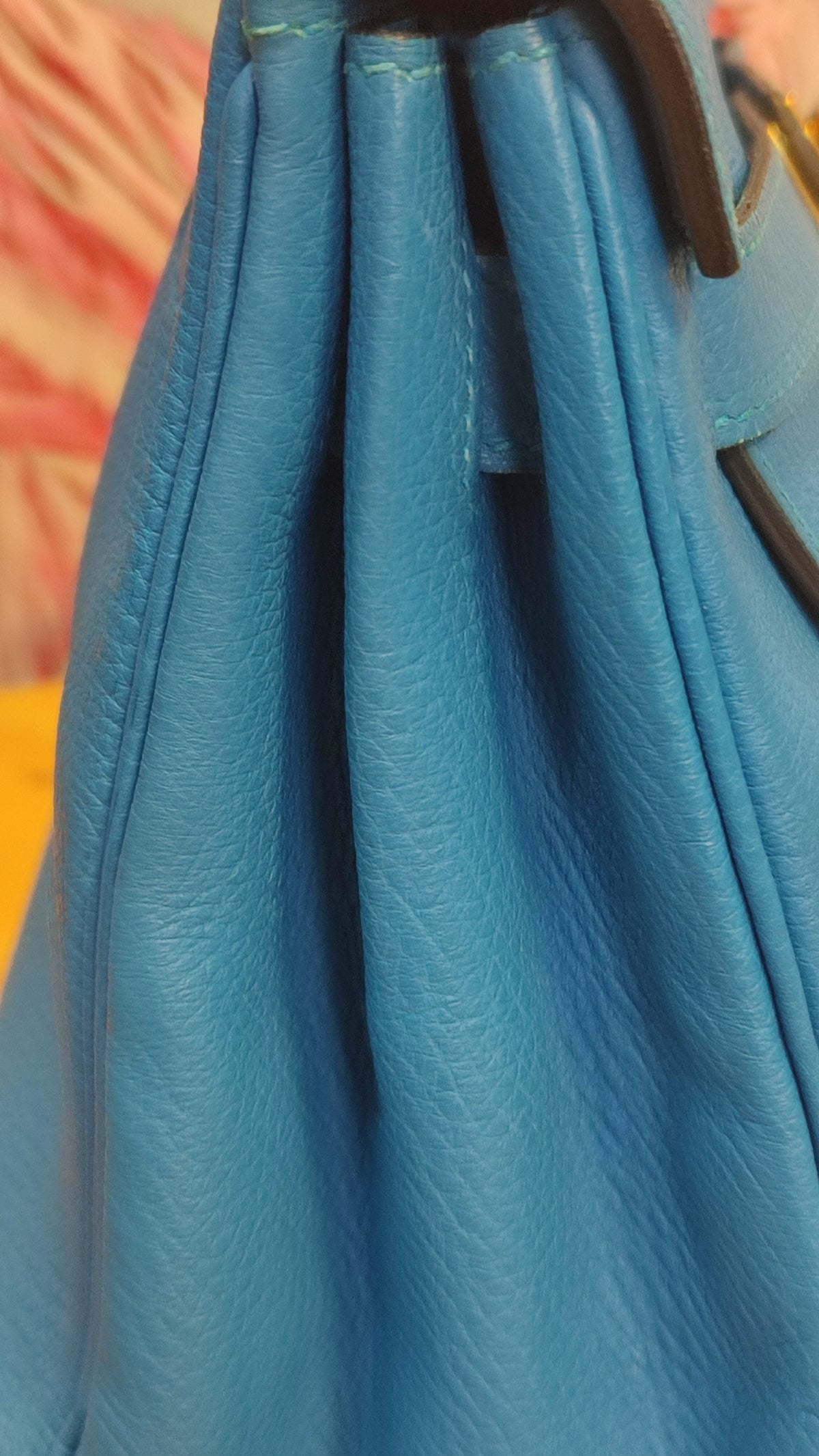 Hermes Kelly 28 Bleu Zanzibar Togo Stamp A 2017