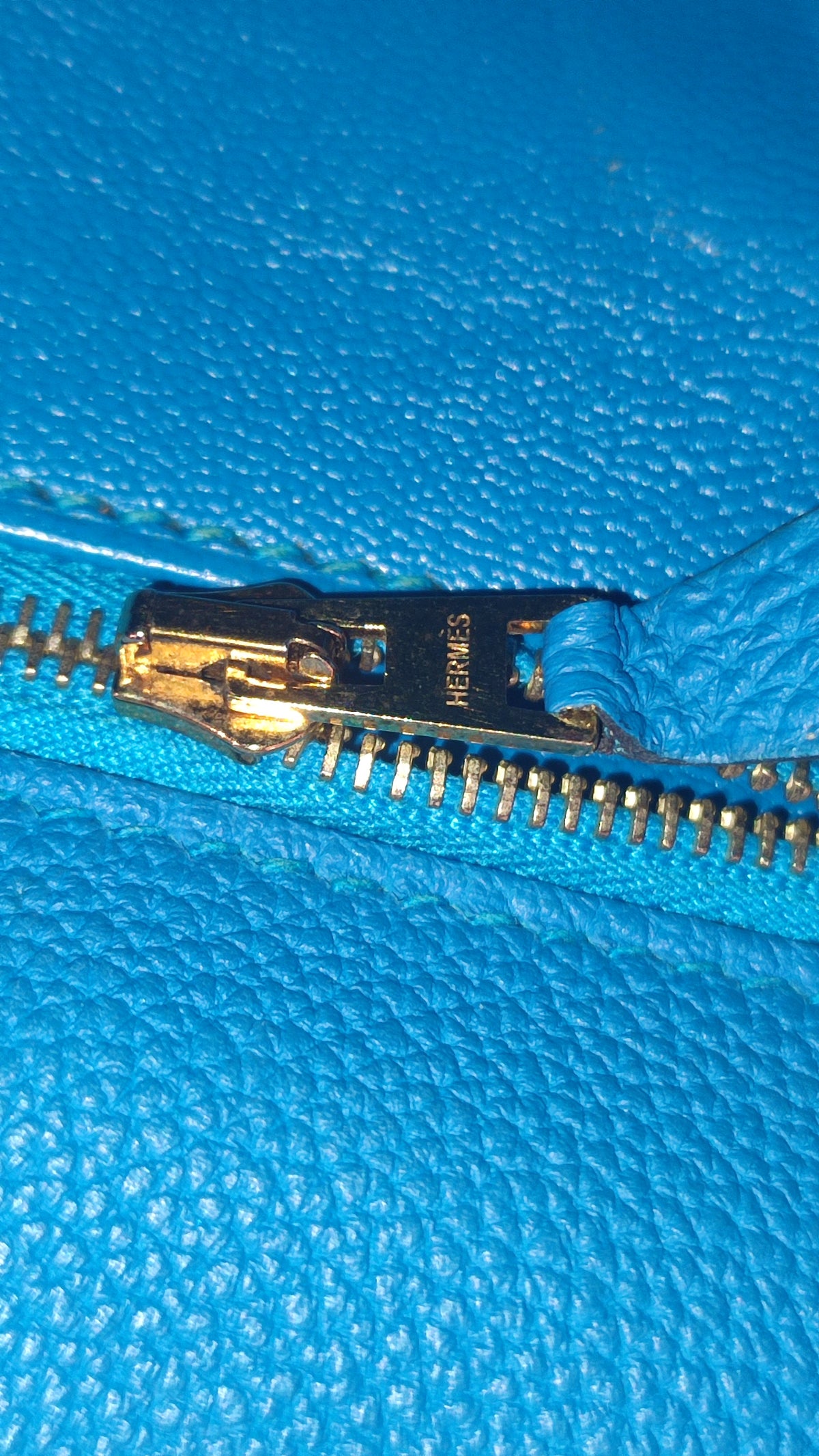 Hermes Kelly 28 Bleu Zanzibar Togo Stamp A 2017