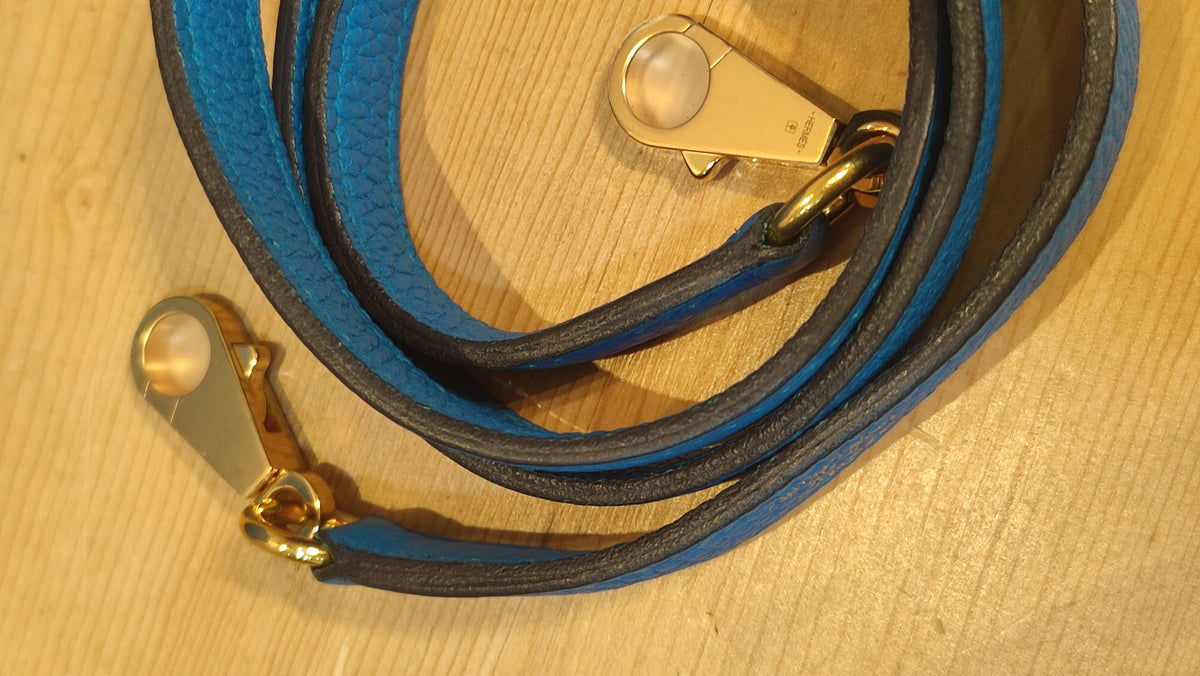 Hermes Kelly 28 Bleu Zanzibar Togo Stamp A 2017