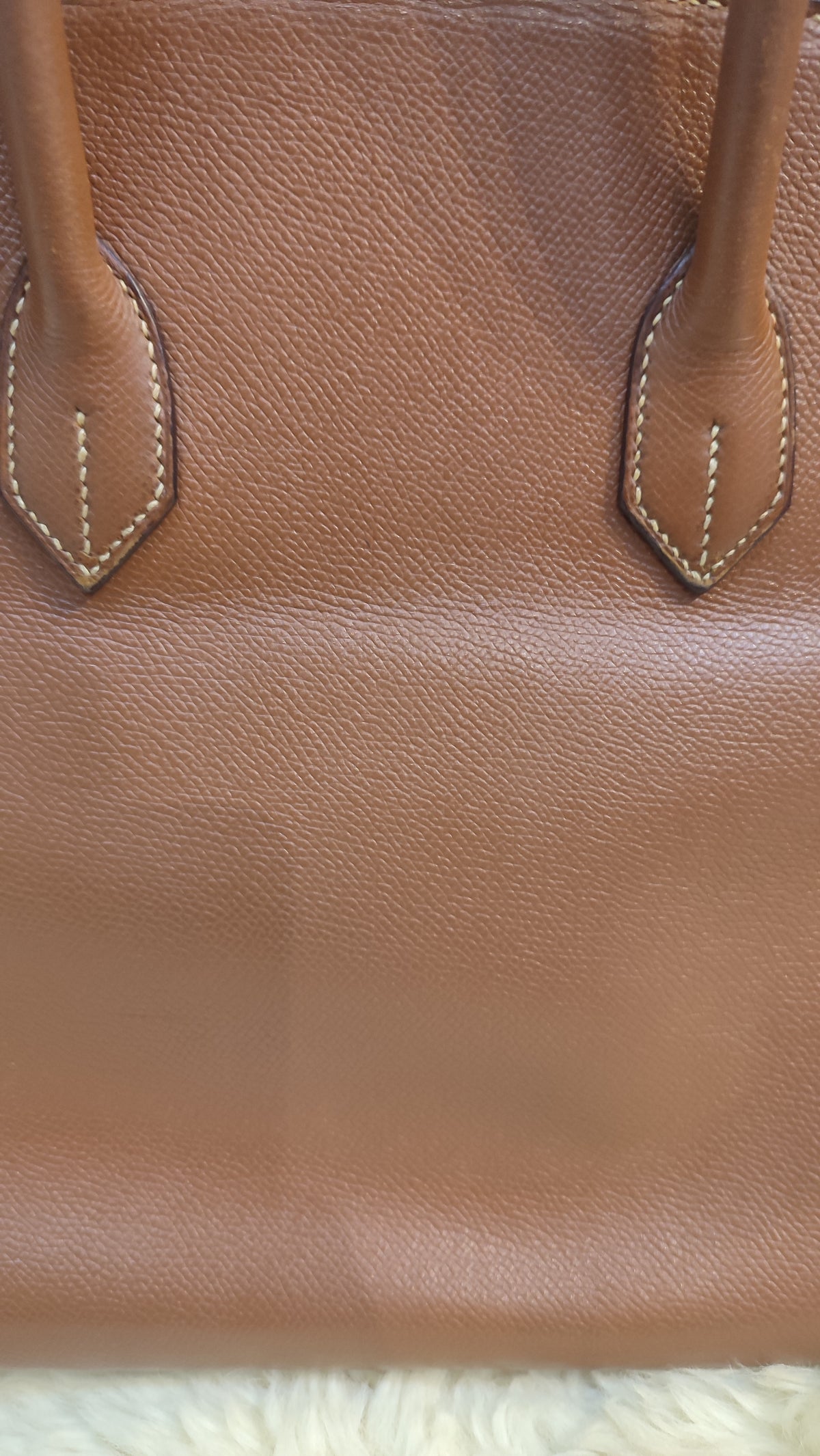 Hermes Birkin 35 Brown Epsom Stamp F Square 2002