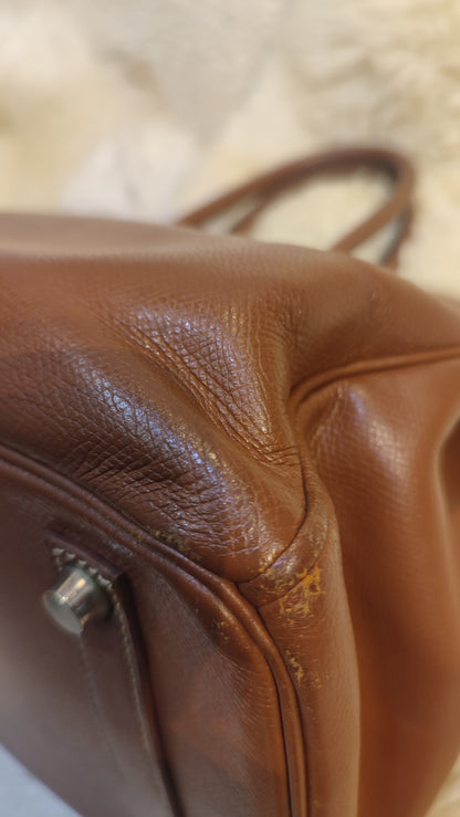 Hermes Birkin 35 Brown Epsom Stamp F Square 2002