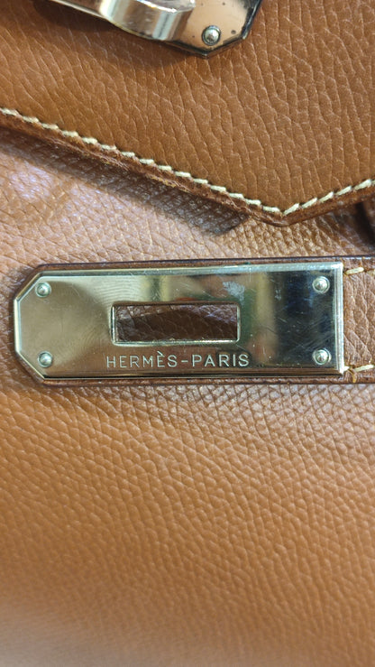 Hermes Birkin 35 Brown Epsom Stamp F Square 2002