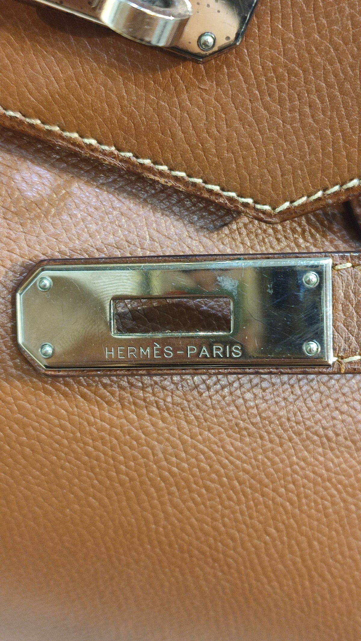 Hermes Birkin 35 Brown Epsom Stamp F Square 2002