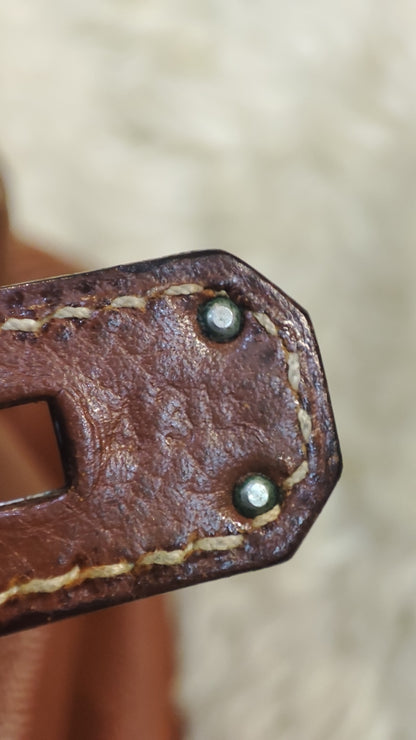 Hermes Birkin 35 Brown Epsom Stamp F Square 2002