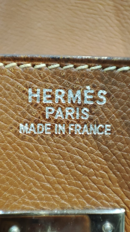 Hermes Birkin 35 Brown Epsom Stamp F Square 2002